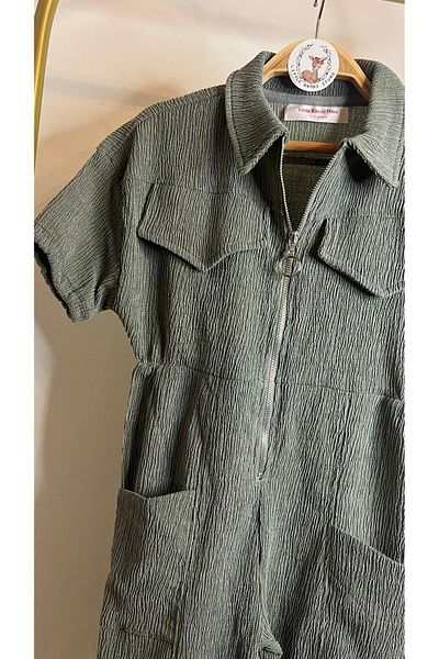 Bambi Kids Short Sleeve Jumpsuit - Relaxed Fit
