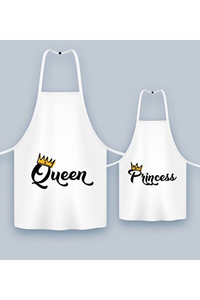 Bk Gift İkili Anne Kız Mutfak Önlüğü Seti-1, Anneye Hediye, Anneler Günü Hedi...