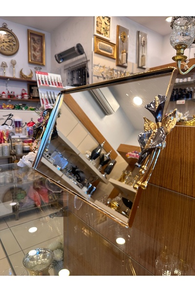 PLUS HOME Tepsi Sunum Altın Gala Çiçeği Büyükboy No1