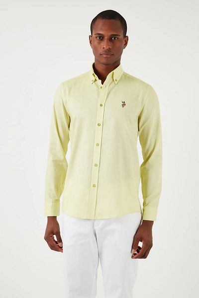 U.S. Polo Assn. Ανδρικό αθλητικό πουκάμισο US POLO Slimfit -1826727 Cedcolor