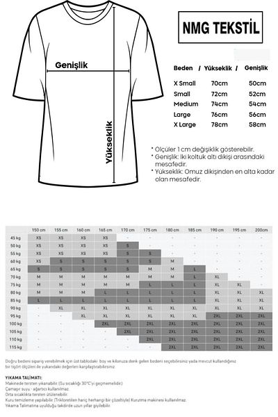 NMG TEKSTİL Λευκό Oversize Βαμβακερό T-shirt - Έγχρωμο Σχέδιο Παπαγάλου Τυπωμένο