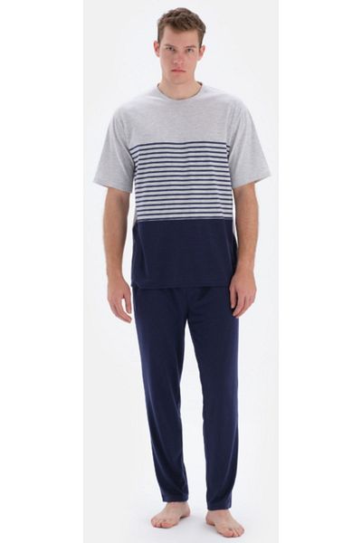 Eros Pijama Ανδρικό ριγέ κοντομάνικο σετ πιτζάμες - Νέα σεζόν