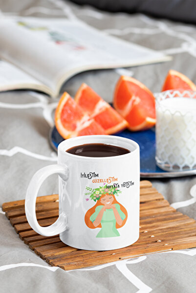 qoeuyl boutique كوب تحفيزي مطبوع عليه "لقد نمت في الحياة" - هدية ممتعة ومضحكة