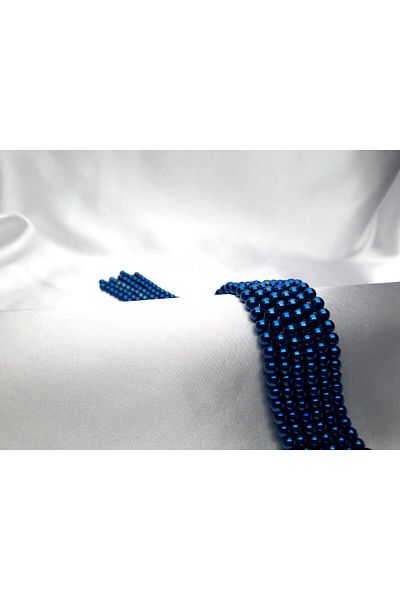Yüksel Boncuk Navy Blue Hematite 6 mm Natural Stone String