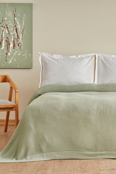 Karaca Home Cool Touch Knitwear Blanket Green