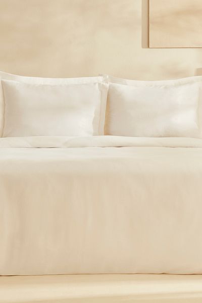 Karaca Home Set cuvertură dublă din bumbac alb Fierra