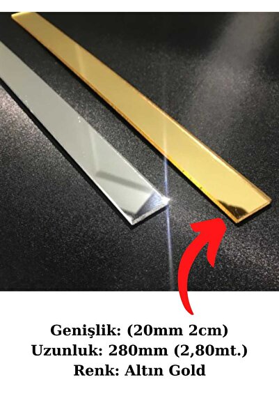 ARON BG (2 CM GENİŞLİK) DEKORATİF YAPIŞKANLI AYNALI PLEKSİ ŞERİT SÜS MOBİLYA ...