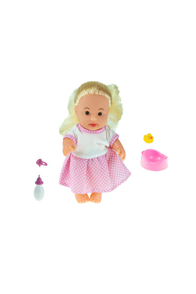 Erzi Oyuncak Konuşan Bebek Roza Altını Islatan Et bebek 5 Parça 23 cm