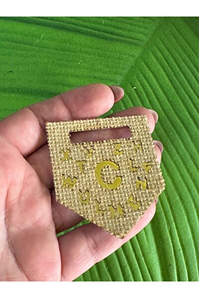 Gönülden Tasarım 6x5 cm Pleteno slovo C - Aksesoar za odeću koji se peglom pr...