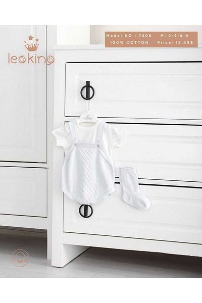 MİMBOKİDS Thin Knitwear Body and 2-Piece Jumpsuit Set for Baby Boy