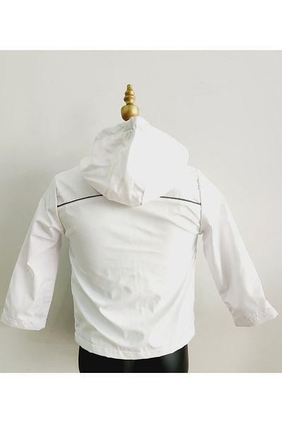 minikiss Παιδικό αδιάβροχο Unisex ύφασμα Bowding - Αδιάβροχο με κουκούλα και επένδυση