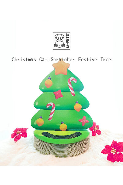 M-PETS Cristmas Kediler İçin Noel Ağacı Tırmalama