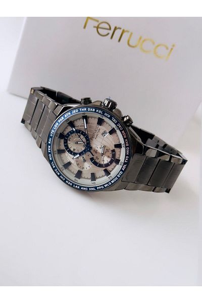 Ferrucci FErrUCCi̇ Smoked men's Wristwatch - Inner Functions Work