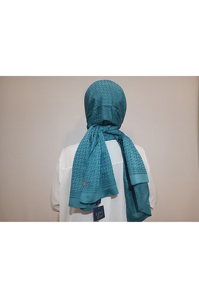 Levidor Şal jacquard albastru