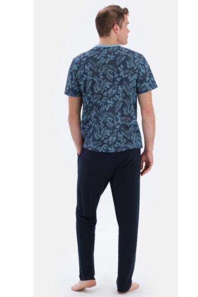 Eros Pijama Set de pijamale pentru bărbați - guler cu nasturi, mânecă scurtă