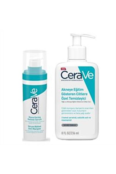 Baby ( KİL MASKESİ HEDİYE ) Cerave Akneli Ciltler için Cilt Bakım Seti ( 1 AD...