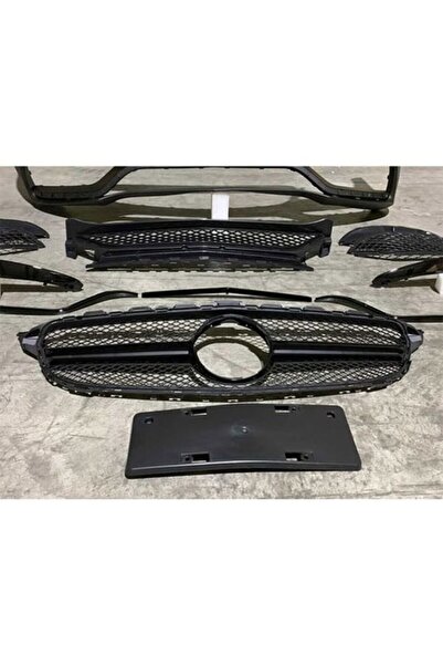HYM TUNİNG MERCEDES C SERİSİ W205 C63 PANJUR GRİLLE 2015-2018 ARASI UYUM ORTASI PARLAK SİYAH