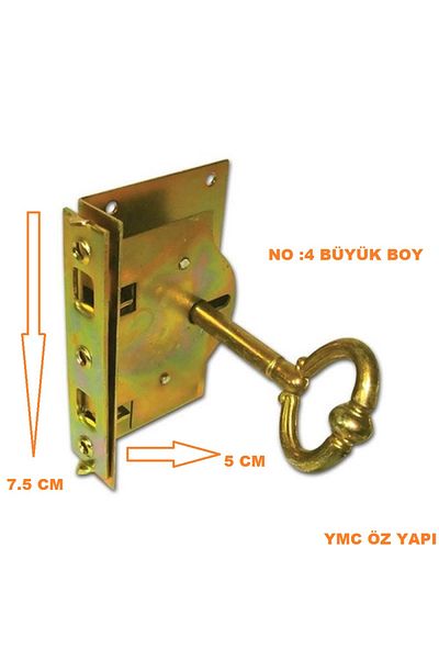 NURSAN Dowry Chest Lock 7.5 cm Size, 4.5 cm Width, 1 Piece