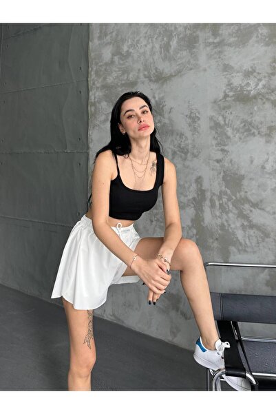 LACASE Жіночі спортивні шорти - чорні, вільного крою, подвійні