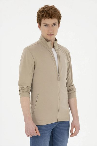 U.S. Polo Assn. Ανδρικό φούτερ με φερμουάρ POLO Extra Slim Fit - 1824201 Murda