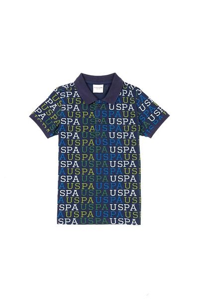 U.S. Polo Assn. Μπλουζάκι με λαιμόκοψη για αγόρι