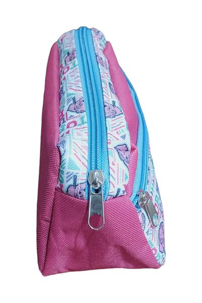 SEYFİKİRTASİYE Colored Fabric - 2 Compartments, Cloth Pen, 1 Main Compartment and 1 Front Pocket