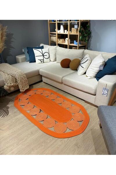 Genel Markalar hasır jüt halı el örgüsü halı kilim yıkanabilir çift taraflı oval