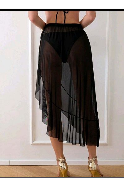 nuriçgiyim Tulle Chiffon Pareo Skirt