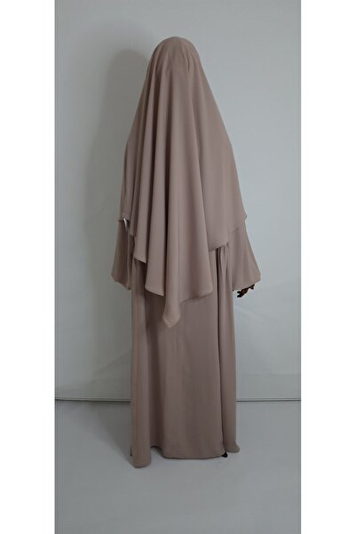 erasra class Beige Colored FERACE and ABAYA Souffle Set