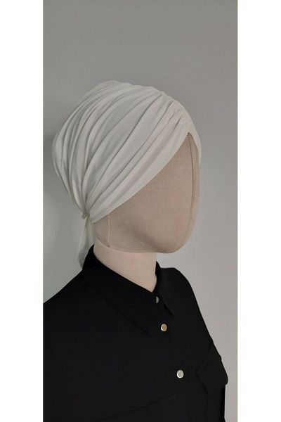 erasra class White Hijab Swimming Cap - Compatible with Sea and Pool, Hasema and Swimsuit Top