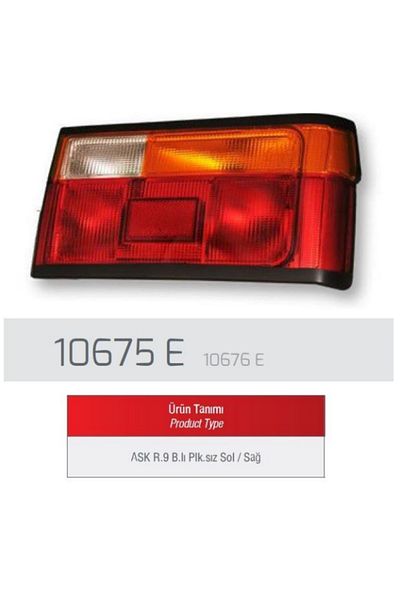 FARBA Renault R9 Spring Left Back - Stop Lamp (Painted) / Farba-10675E Sot
