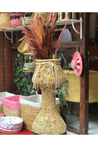 Tasarım Diyarı Çok Şık Hasır Örgüsü Geri Dönüşüm Vazo