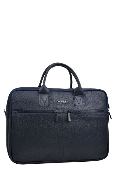 ELATAE Multi-Compartment Laptop & Briefcase Navy Blue 50073