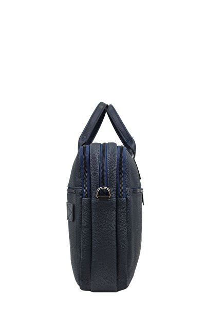 ELATAE Multi-Compartment Laptop & Briefcase Navy Blue 50073
