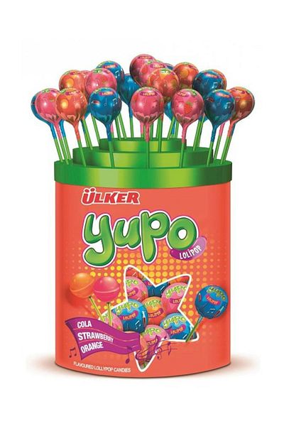 Ülker 120 Pieces Yupo Lollipop Mixed Acetate Set