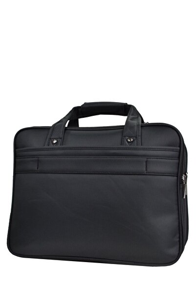 ELATAE Πολυτελές υφασμάτινο πολυόρματο φορητό υπολογιστή & χαρτοφύλακα μαύρο 71438