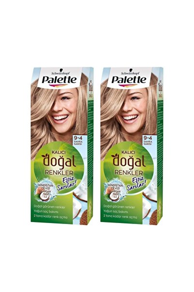 Palette Kalıcı Doğal Renkler 9-4 Sahra Sarısı X 2 Adet