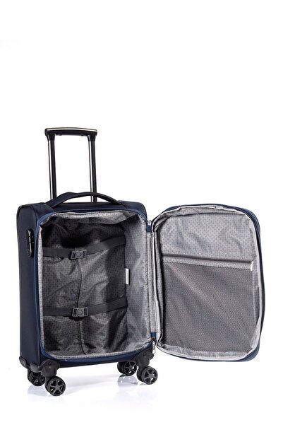 ÇÇS Kumaş Orta Boy Valiz Lacivert