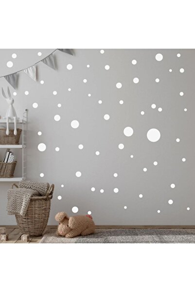 Kt Grup Mekane boje, točkice, 500 komada, dekorativni mega set zidnih naljepnica