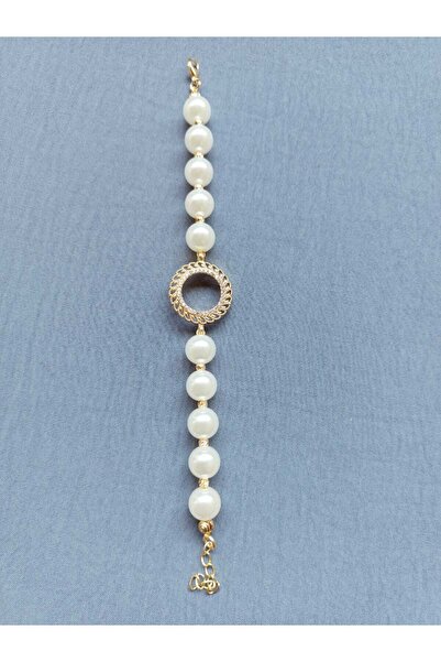 GEZERGOLD TAKI سوار مطلي باللؤلؤ مقاس 10 ملم مقاس 22