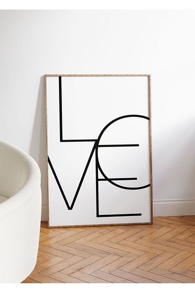 Yaris Note Ασπρόμαυρο Σετ αφίσας 3 τεμαχίων "Love, Home, Together" - Χωρίς πλαίσιο