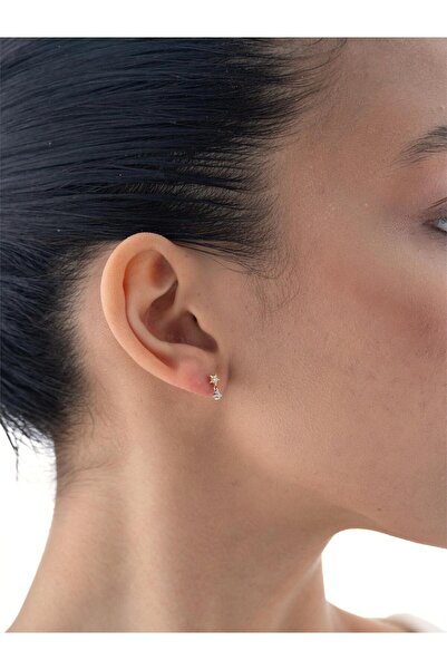 NOCHE DIAMOND 0,07 Karat Yıldız Pırlanta Tek Küpe