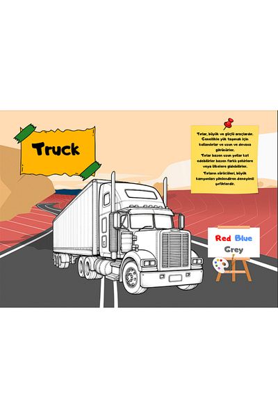 TGR PUBLICATIONS I'M Learning English - Vehicles Series (Painting, Sticker, Practice and Qr Code)