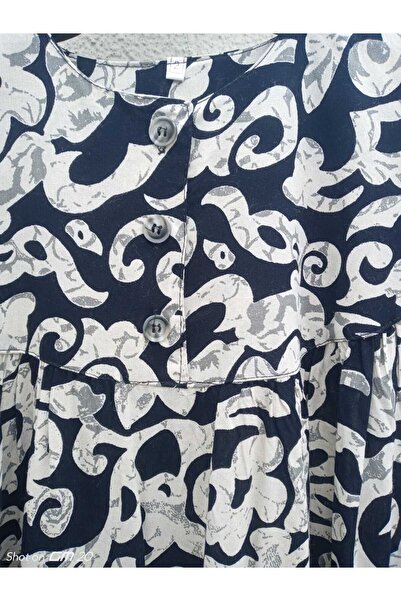 hoaryage Robadan Uzun Kollu %100 Viskon Basma Çiçekli Anne ELBİSE, Namaz ELBİ...