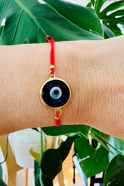 Talia&Talia Red String Ankle Evil Eye