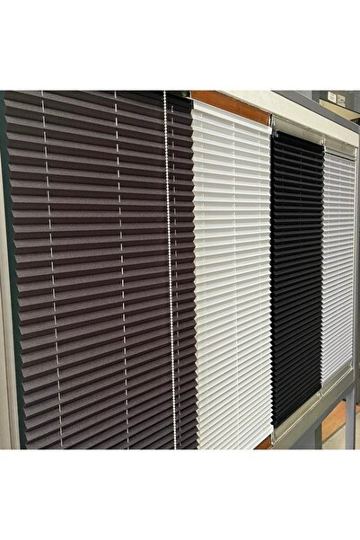 yağmur zebra Foldable Glass Balcony Curtain Home Curtain Office Curtain (CREAM) Pleat Curtain