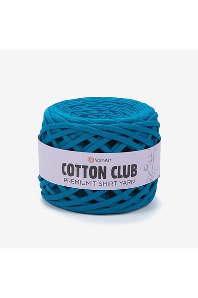 Yarnart Cotton Club - Tesatura din bumbac pieptanat pentru tricotat manual, verde petrol-7360
