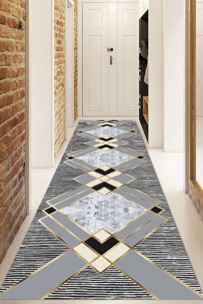 Napoli Home قاعدة مضادة للانزلاق - سجادة مدخل وممر مطبوعة رقمية قابلة للغسل Ndu-sd-697