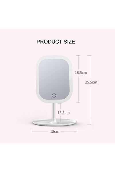 SNA Led Işıklı Makyaj Aynası Masa Üstü 3 modlu Sarj Edilebilir