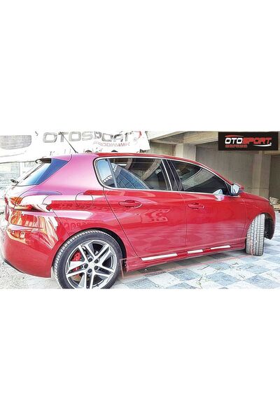 OTOSPORT Peugeot 308 R Uyumlu Marşpiyel Sağ Sol Takım Fiberglass Boyasız